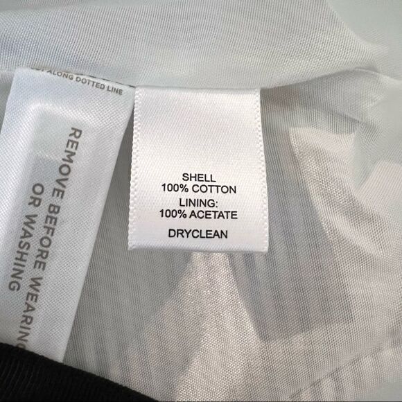 LOFT Black + White Seersucker Mini A-Line Skirt Size 4 - Picture 6 of 6